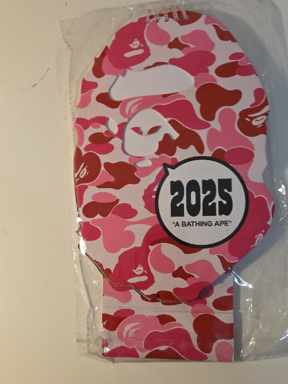 A Bathing Ape Kids 2025 Pink Camo Notepad